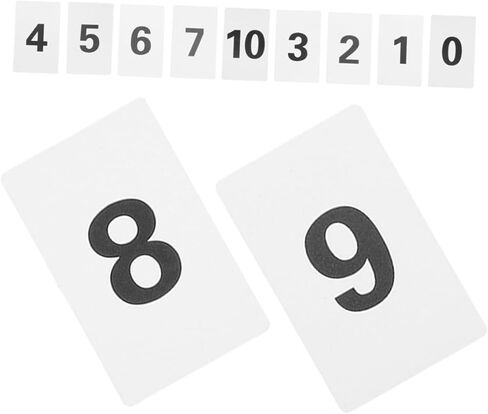STOBAZA 11pcs Set Plastic Number Card Set Rounded Corner Table Numbers for Weddings Events Identification Safe Handling Easy Organization Management in Saudi Arabia