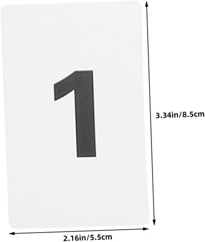 STOBAZA 11pcs Set Plastic Number Card Set Rounded Corner Table Numbers for Weddings Events Identification Safe Handling Easy Organization Management in Saudi Arabia