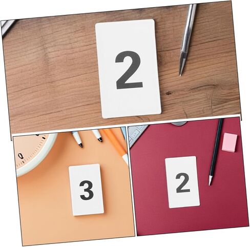 STOBAZA 11pcs Set Plastic Number Card Set Rounded Corner Table Numbers for Weddings Events Identification Safe Handling Easy Organization Management in Saudi Arabia