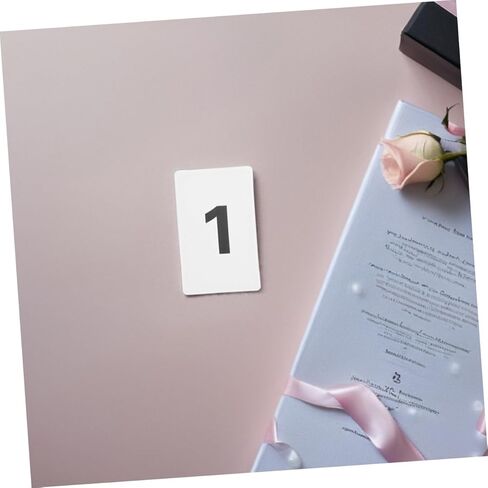 STOBAZA 11pcs Set Plastic Number Card Set Rounded Corner Table Numbers for Weddings Events Identification Safe Handling Easy Organization Management in Saudi Arabia