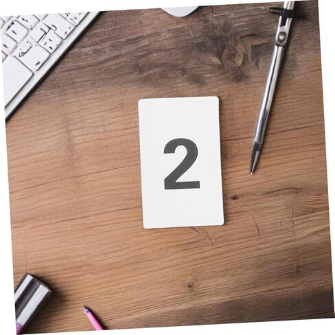 STOBAZA 11pcs Set Plastic Number Card Set Rounded Corner Table Numbers for Weddings Events Identification Safe Handling Easy Organization Management in Saudi Arabia