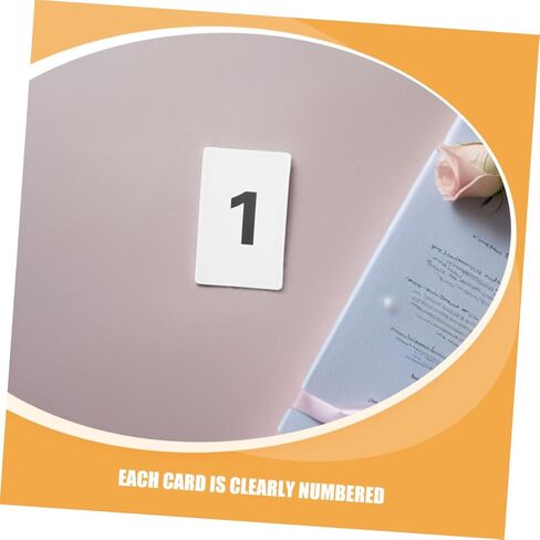 STOBAZA 11pcs Set Plastic Number Card Set Rounded Corner Table Numbers for Weddings Events Identification Safe Handling Easy Organization Management in Saudi Arabia