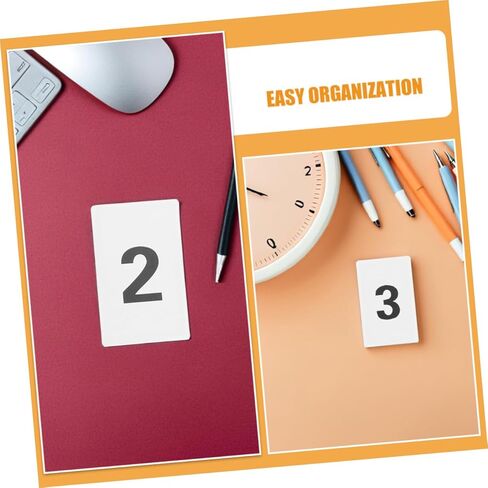 STOBAZA 11pcs Set Plastic Number Card Set Rounded Corner Table Numbers for Weddings Events Identification Safe Handling Easy Organization Management in Saudi Arabia