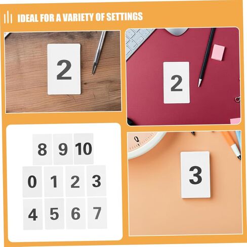 STOBAZA 11pcs Set Plastic Number Card Set Rounded Corner Table Numbers for Weddings Events Identification Safe Handling Easy Organization Management in Saudi Arabia