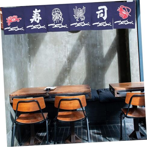 Japanese Sushi Party Decorations Doorway Curtain Feng Shui Hanging Curtain in Saudi Arabia