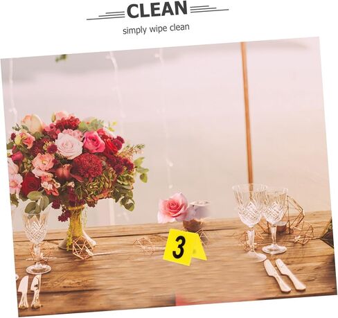 VALICLUD 10Pcs Double Sided Table Numbers Acrylic Restaurant Number Markers and for Banquets Events and Parties Seating Signage for Easy Guest Distinction in Saudi Arabia