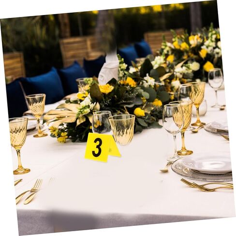 VALICLUD 10Pcs Double Sided Table Numbers Acrylic Restaurant Number Markers and for Banquets Events and Parties Seating Signage for Easy Guest Distinction in Saudi Arabia