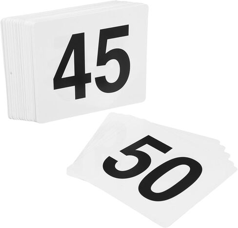 DECHOUS 50pcs Double Sided Table Number Signs Place Cards for Weddings Restaurants Events Visibility Easy to Read Guest Seating Numbers in Saudi Arabia