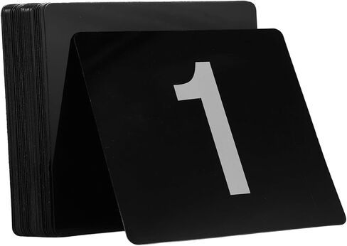 PRETYZOOM 50Pcs Double Sided Table Number Cards Wedding Number Signs for Restaurant Cafe Club Reception Contemporary Design for Easy Visibility Long Lasting Use in Saudi Arabia