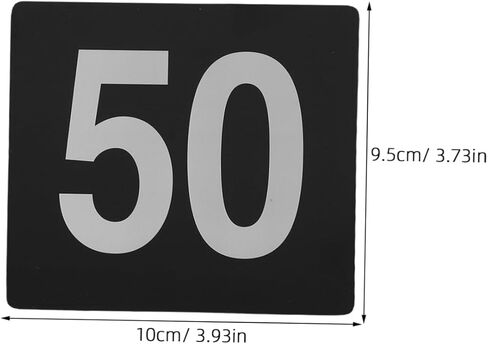 PRETYZOOM 50Pcs Double Sided Table Number Cards Wedding Number Signs for Restaurant Cafe Club Reception Contemporary Design for Easy Visibility Long Lasting Use in Saudi Arabia