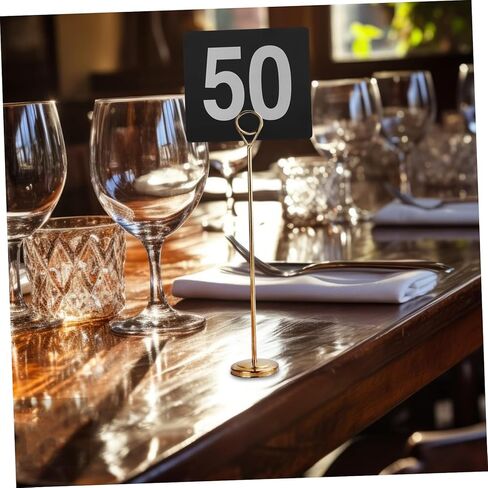 PRETYZOOM 50Pcs Double Sided Table Number Cards Wedding Number Signs for Restaurant Cafe Club Reception Contemporary Design for Easy Visibility Long Lasting Use in Saudi Arabia