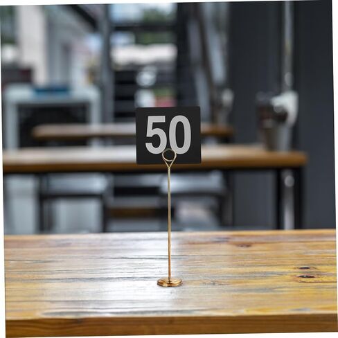PRETYZOOM 50Pcs Double Sided Table Number Cards Wedding Number Signs for Restaurant Cafe Club Reception Contemporary Design for Easy Visibility Long Lasting Use in Saudi Arabia