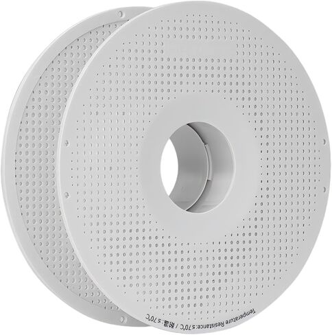 Bamboo LAB Original AMS Filament Spool حامل صينية بكرة خيوط قابلة للفصل صينية درجة حرارة منخفضة قابلة لإعادة الاستخدام مناسبة لـ PLA، PETG، TPU، ABS متوافق مع طابعة Bambu X1، P1، A1 ثلاثية الأبعاد (أبيض) in Kuwait