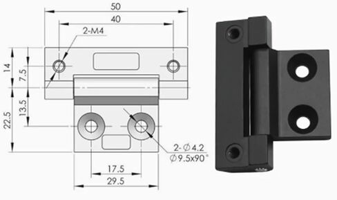 CL254 180 Degree Zinc Alloy Hinge Friction Adjustable Position 2Pcs in Saudi Arabia