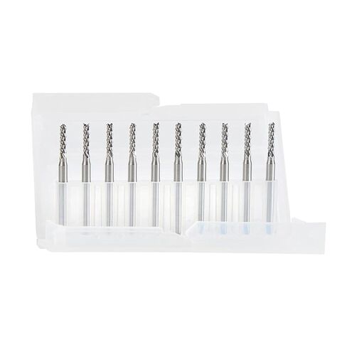 10pcs/Set End Mill Sets Solid Carbide Corn Milling Cutter Bits D0.8 1.0 .6 2.4 3. PCB CNC Cutting Tools(10pc D0.8 6) in Saudi Arabia