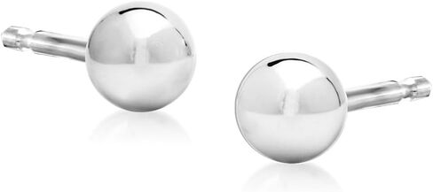 Ross-Simons 14kt White Gold Ball Stud Earrings in Saudi Arabia