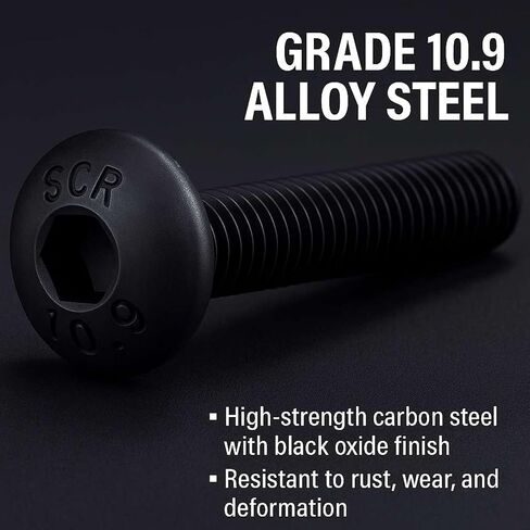 طقم إدخال ملولب للأثاث مقاس 3/8 بوصة - 16، و15 إدراجًا مطليًا بالزنك (25 مم) و15 مسمارًا من الدرجة 10.9 (2 بوصة)، مع مفاتيح ربط 10 مم و5.5 مم وريشة ثقب 13 مم لإصلاح وتجميع الأثاث الخشبي شديد التحمل in Kuwait