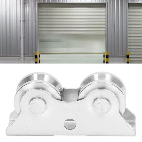 45 Steel V Shaped Double Wheel Pulley Heavy Duty Sliding Door Track Wheel Set Suitable for Sliding Doors Cabinet Glass Wear and Silent Track Rollers Diameter 48mm in Saudi Arabia