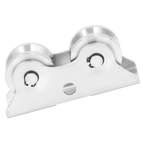 45 Steel V Shaped Double Wheel Pulley Heavy Duty Sliding Door Track Wheel Set Suitable for Sliding Doors Cabinet Glass Wear and Silent Track Rollers Diameter 48mm in Saudi Arabia