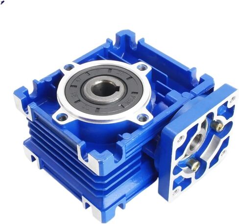 Worm Gear Reducer NMRV030 Speed DC Motor Gearbox 1.4CM Output 5:1-80:1 for NEMA 23(For 60 Servo Motor,Ratio 5) in Saudi Arabia