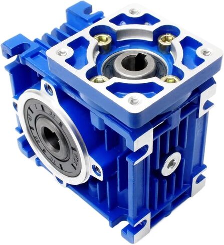 Worm Gear Reducer NMRV030 Speed DC Motor Gearbox 1.4CM Output 5:1-80:1 for NEMA 23(For 60 Servo Motor,Ratio 5) in Saudi Arabia