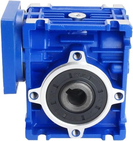Worm Gear Reducer NMRV030 Speed DC Motor Gearbox 1.4CM Output 5:1-80:1 for NEMA 23(For 60 Servo Motor,Ratio 5) in Saudi Arabia