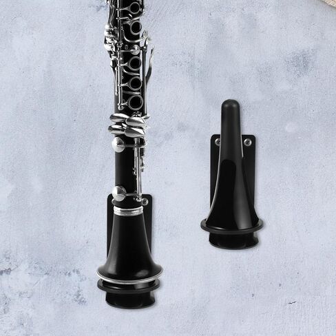 Wall Mounted Clarinet and Flute Hanger Rack, Sturdy Black Tube Clarinet Bracket with Single Reed Slot, Music Instrument Storage Holder for Wall Display in Saudi Arabia