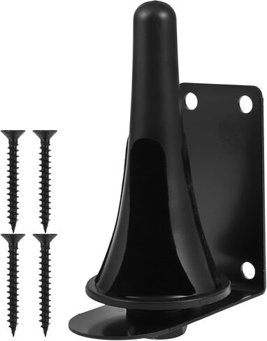STOBAZA Wall-mounted Clarinet and Flute Holder Rack, Stable Black Pipe Clarinet Bracket with Single Spring Clip, Portable Wind Instrument Hanger for Music Accessories and Flute Storage in Saudi Arabia