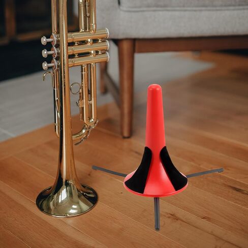 VANZACK Portable Clarinet Stand Tripod Holder Detachable Wind Instrument Support Rack for Oboe Flute Trumpet with Red Foldable 3-leg Bracket Suitable for Travel and Performance in Saudi Arabia