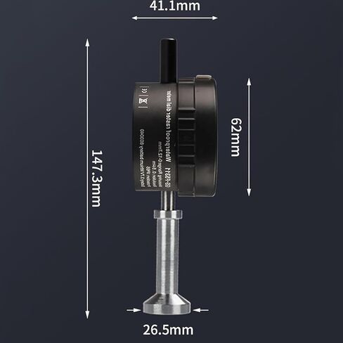 0-6.5mm Digital Surface Roughness Meter, Digital Surface Profile Gauge, with LCD Display Screen, Measurement Accuracy ±0.003mm, Metric and Inch Convertible, for Sand Blasting, Printing in Kuwait