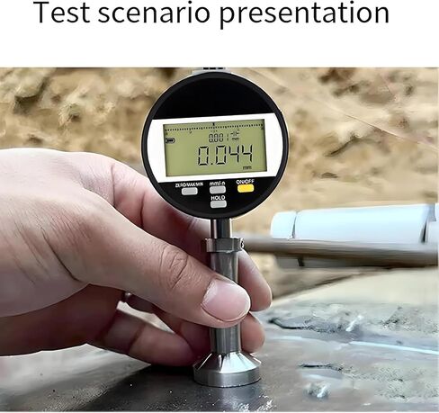 0-6.5mm Digital Surface Roughness Meter, Digital Surface Profile Gauge, with LCD Display Screen, Measurement Accuracy ±0.003mm, Metric and Inch Convertible, for Sand Blasting, Printing in Kuwait