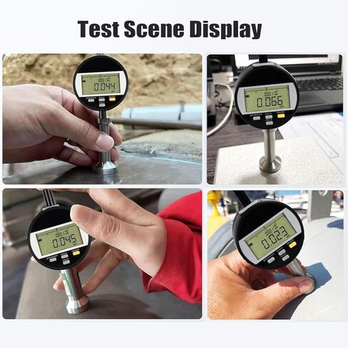0-6.5mm Digital Surface Roughness Meter, Digital Surface Profile Gauge, with LCD Display Screen, Measurement Accuracy ±0.003mm, Metric and Inch Convertible, for Sand Blasting, Printing in Kuwait