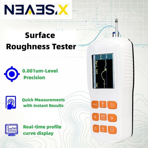 Surface Roughness Tester,Portable Ra Rz Rq Tester Meter for Metal, Machining, Precision Parts Inspection（NEAES’X S300） in Kuwait