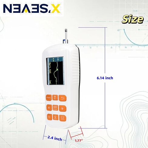 Surface Roughness Tester,Portable Ra Rz Rq Tester Meter for Metal, Machining, Precision Parts Inspection（NEAES’X S300） in Kuwait