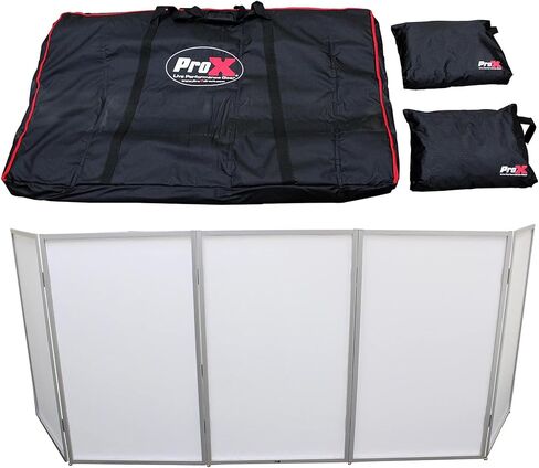 ProX XF-5X3048S 5 Panel Silver Frame DJ Facade W/Stainless Quick Release 180 Deg Hinges in Saudi Arabia