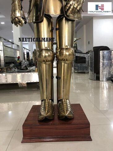 بدلة كاملة من النحاس من Nautical-Mart لزي Armor Knight LARP Armor Halloween in Kuwait