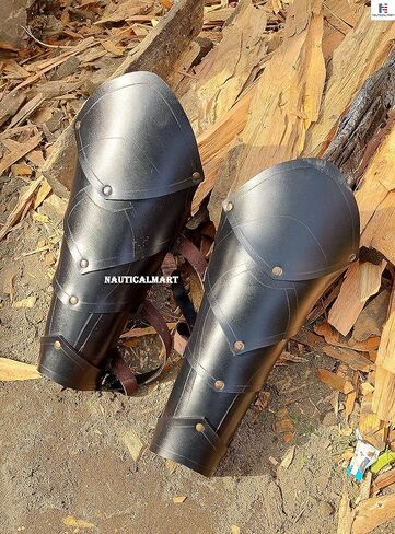 Nautical-Mart العصور الوسطى درع الساق الجلدية غريفز زي الهالوين in Kuwait