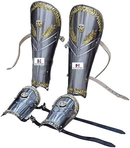 درع فرسان محارب العصور الوسطى من نوتيكال مارت، زي الهالوين باللون الفضي in Kuwait