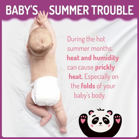 يمنع كريم الشائك | كريم الطفح الجلدي الحراري للأطفال، وطفح العرق، والأكزيما وتهيج الجلد | يهدئ الانزعاج الذي يصيب بشرة الطفل | يعزز إصلاح الحواجز للأطفال | لطيف لحديثي الولادة/الأطفال الصغار - 3.38 أونصة in Kuwait