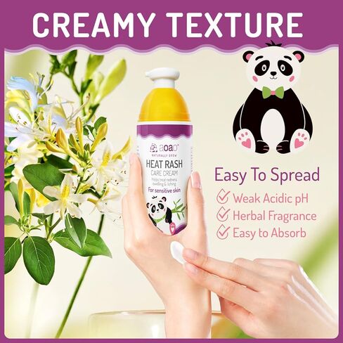 يمنع كريم الشائك | كريم الطفح الجلدي الحراري للأطفال، وطفح العرق، والأكزيما وتهيج الجلد | يهدئ الانزعاج الذي يصيب بشرة الطفل | يعزز إصلاح الحواجز للأطفال | لطيف لحديثي الولادة/الأطفال الصغار - 3.38 أونصة in Kuwait