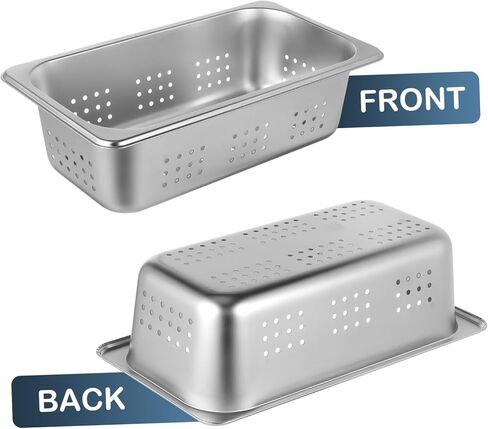 GARVALON Stainless Steel Steam Pan Perforated Easy to Clean Versatile Use Hotel Pan in Kuwait