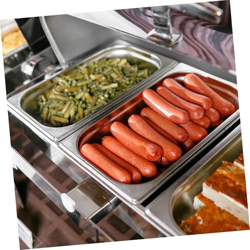 GARVALON Stainless Steel Steam Pan Perforated Easy to Clean Versatile Use Hotel Pan in Kuwait