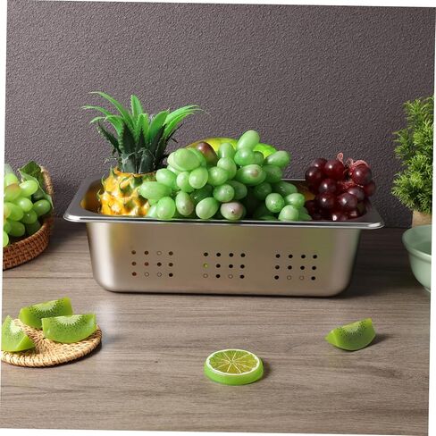 GARVALON Stainless Steel Steam Pan Perforated Easy to Clean Versatile Use Hotel Pan in Kuwait