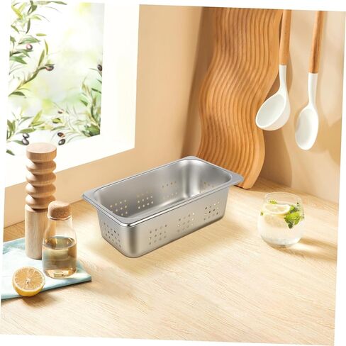 GARVALON Stainless Steel Steam Pan Perforated Easy to Clean Versatile Use Hotel Pan in Kuwait