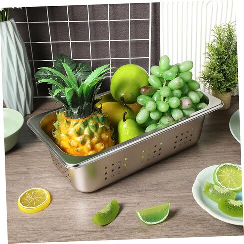 GARVALON Stainless Steel Steam Pan Perforated Easy to Clean Versatile Use Hotel Pan in Kuwait