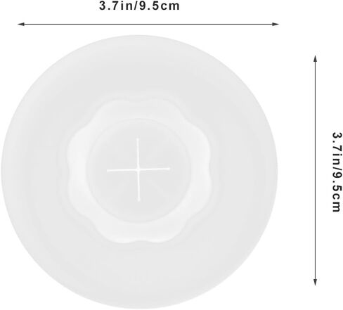 SHINEOFI 4Pcs Silicone Cup Lids with Straw Hole Reusable Round Covers for Drink Protection Spill Prevention and Dustproof Fit Universal Cup Lids for Mug Tea Coffee Wine Glass in Saudi Arabia