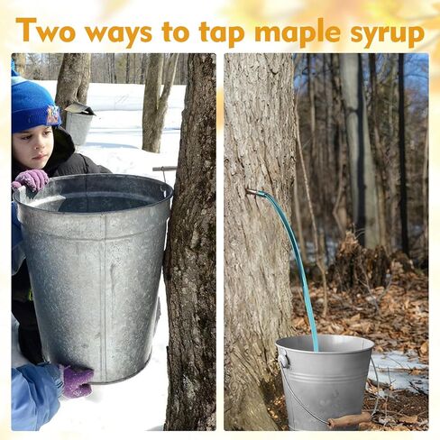 6 مجموعات من أدوات التنصت على شراب القيقب - 6 خطافات وخطاطيف لصنبور القيقب غير القابل للصدأ، 6 أنابيب، فرشتا تنظيف، 6 مرشحات، مجموعة كاملة للتنصت على شجرة القيقب لمستلزمات صنبور شراب القيقب للاستخدام المنزلي in Kuwait