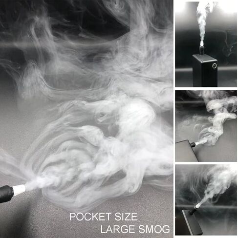 Mini Fog Smoke Machine Fogger Foggy Maker w/Wireless Remote Control, Handy Portable for Photography Cosplay Airflow Testing in Saudi Arabia