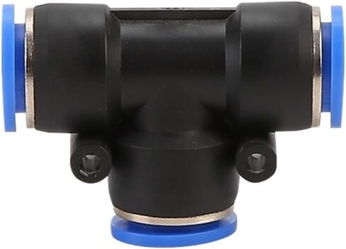 Hose plastic T-type reducing tee butt quick-plug quick connector pneumatic tracheal connector PE-6/8/10/12(PE-8) in Saudi Arabia
