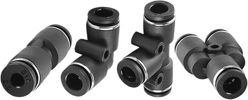 PU PV PE PY Miniature Pneumatic Quick Connector Pipe Hose 3mm 4mm 5mm 6mm Direct T-way Y-type Quick-pull Connector(PE-5) in Saudi Arabia